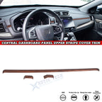Peach Wood Grain Dashboard Panel Upper Stripe Cover for Honda CR-V (2017–2022)