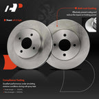 Front Disc Brake Rotors & Ceramic Pads for Nissan Versa (2012-2019)