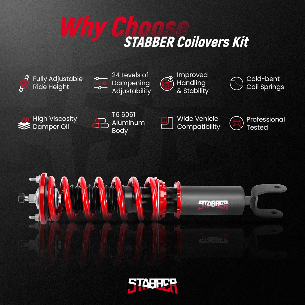 Stabber Coilover 24 Level Suspension Lowering Kit for Nissan 300ZX (1990–1996)