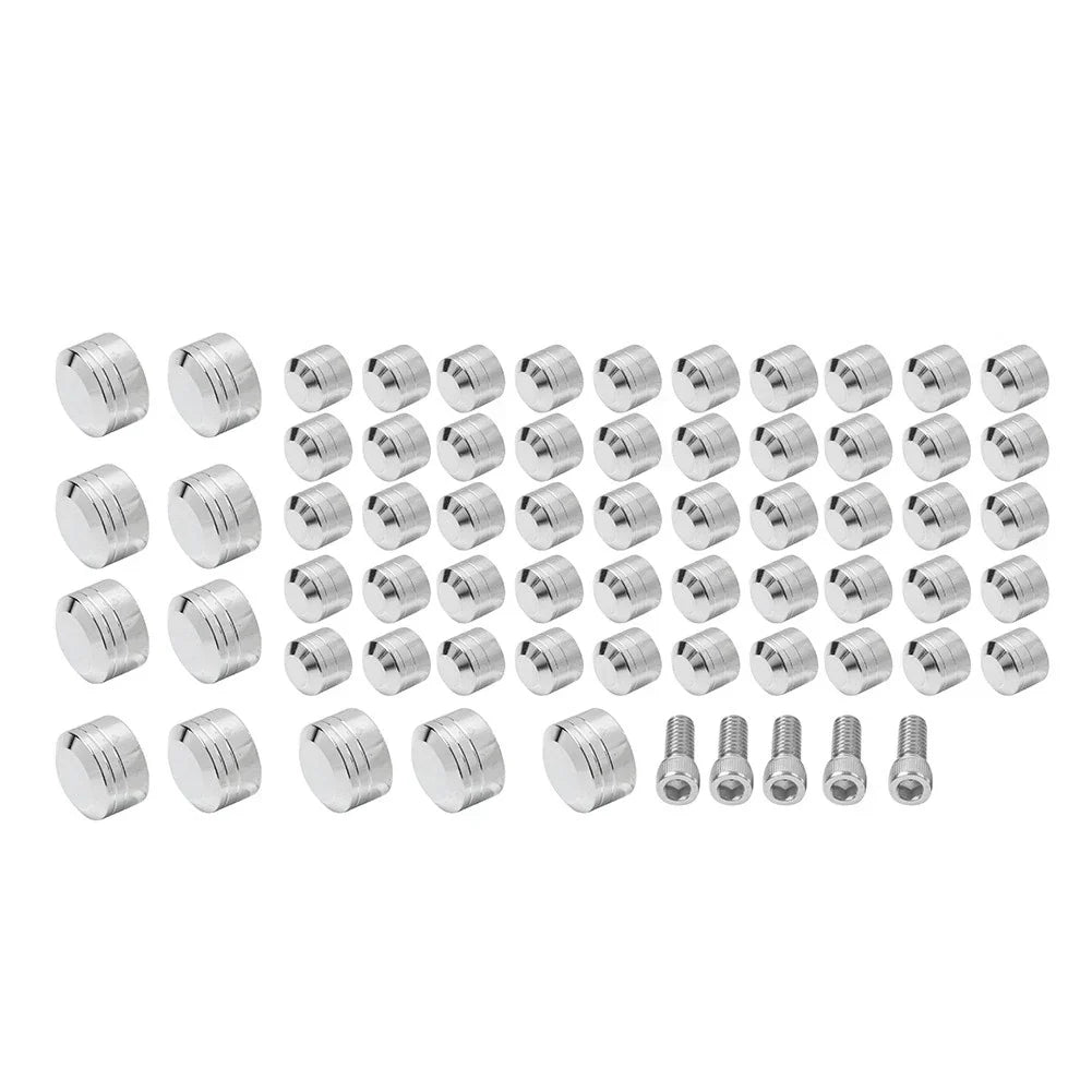 Chrome Engine Topper Screw Bolt Cap for Harley Twin Cam Softail (2007-2017)
