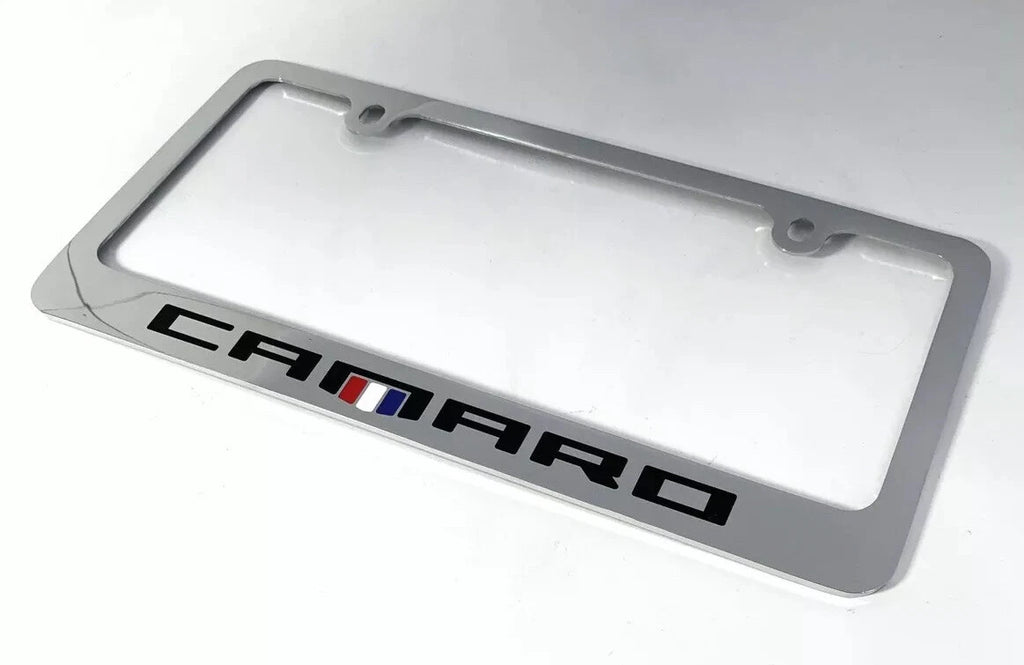 Chrome License Plate Frame for Chevrolet Camaro (2010–2015) Premium Engraved