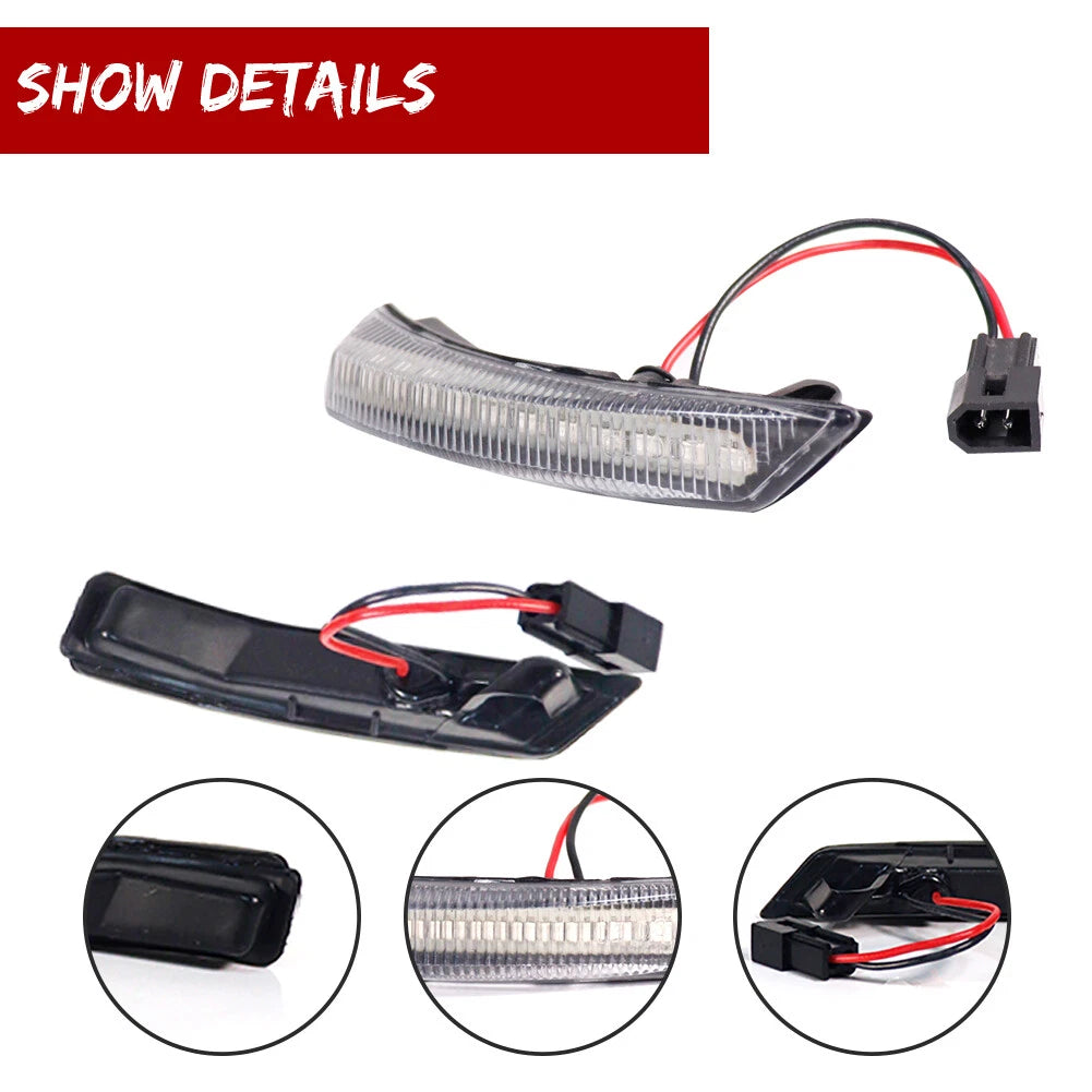 Sequential LED Side Mirror Signal Lights for Grand Caravan (2008–2016)