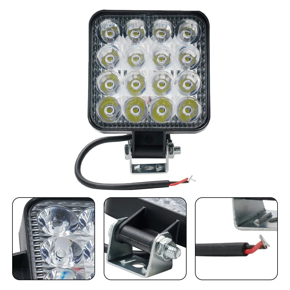 1PCS Waterproof 1200LM LED Spotlight for 12V 24V Vehicles