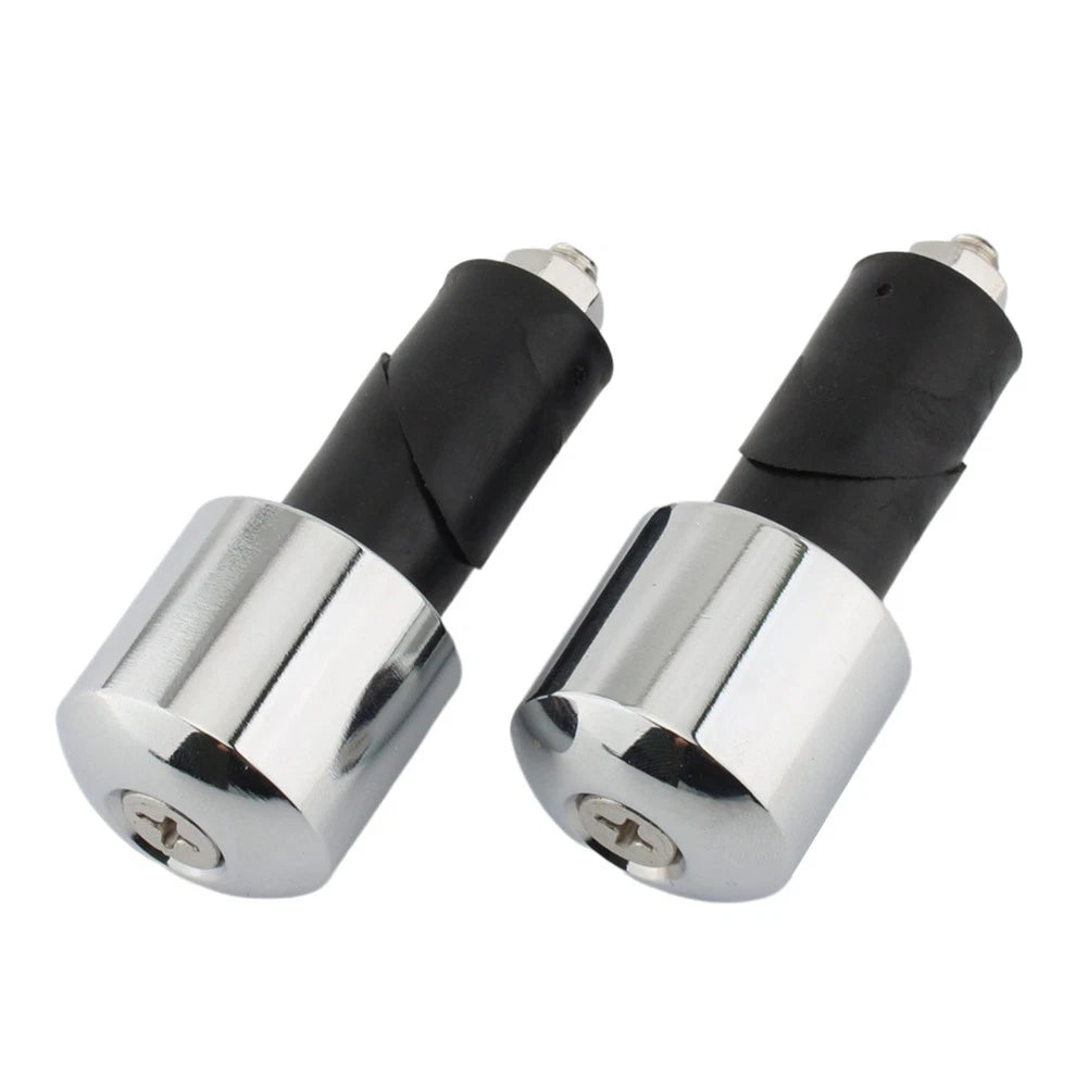 Bar Ends Hand Grip Handlebar End Caps for Yamaha VMAX 400 450 500 750 (1985–2000) Chrome
