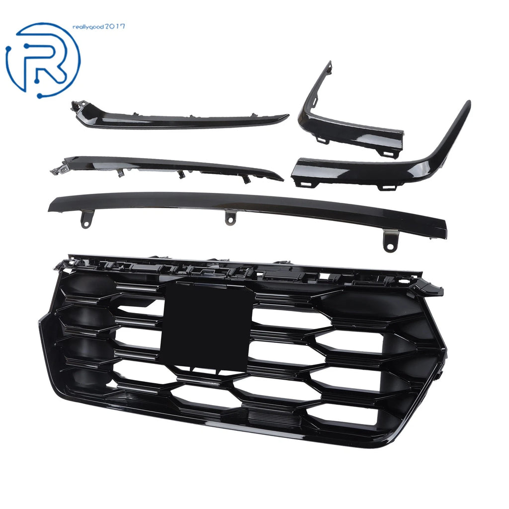 Gloss Black Radiator Grill & Molding Trim Kit for Honda Pilot (2023–2025)