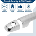 Car Door Handle Cover Trim for Toyota Corolla Sedan (2003–2010) Silver Tone