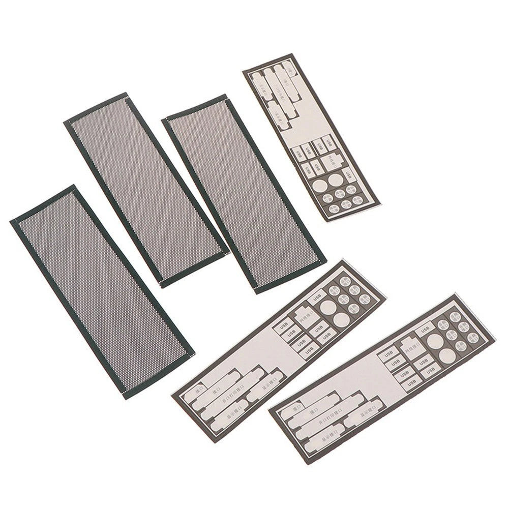 3PCS PVC Dust Filter for Desktop Motherboard I/O Back Plate Chassis
