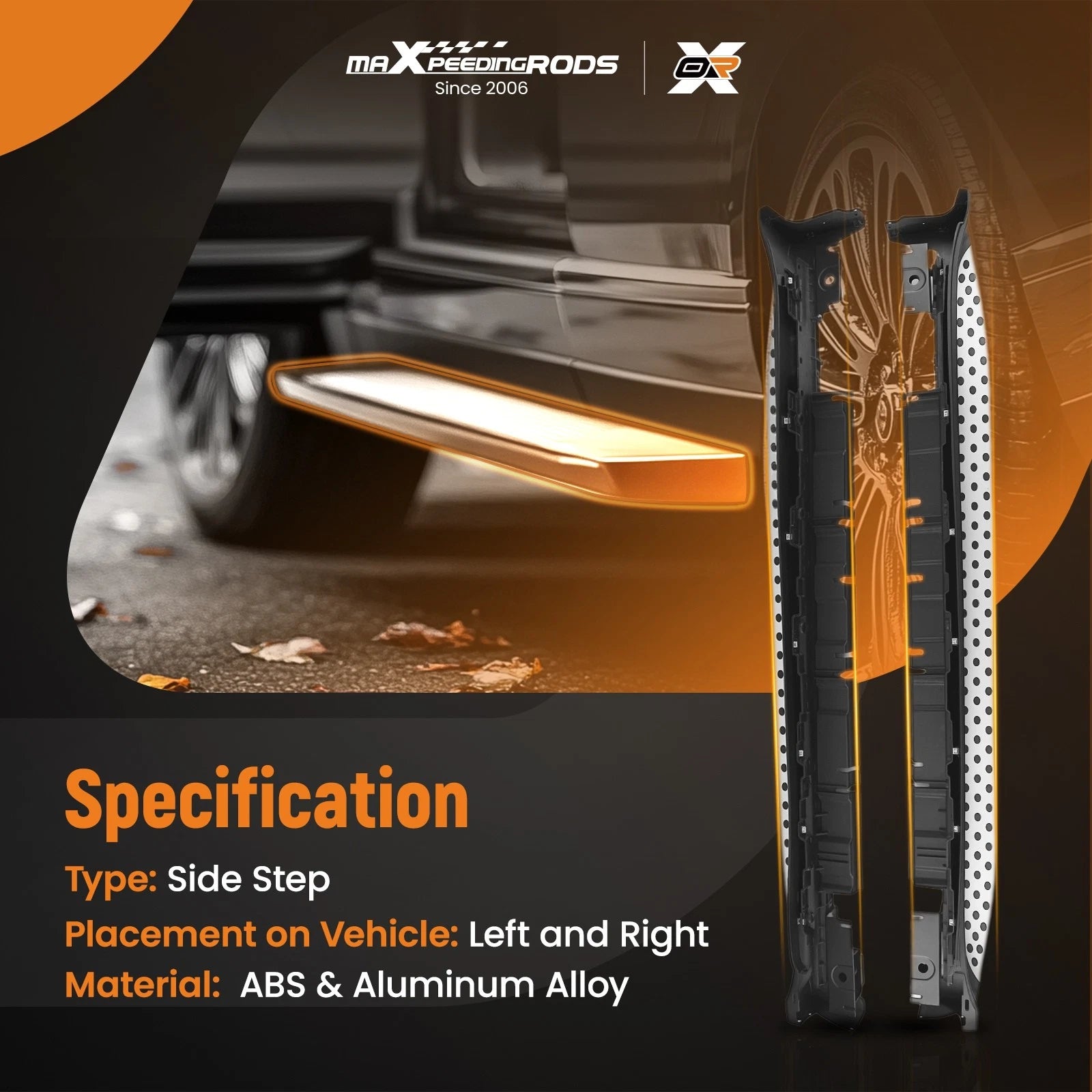 Side Steps Running Boards for Mercedes GL450 (2007-2012) Aluminum