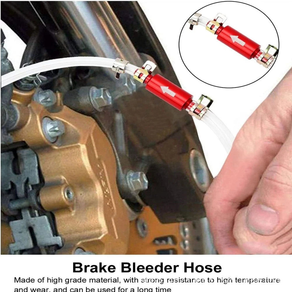 Brake Bleeder Hose Kit with One Way Valve for Motorcycle