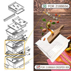 Crisper Pan Bottom Drawer for Whirlpool Refrigerator (WP2188664, 2188664)