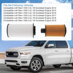 Set of 2 Fuel and Oil Filters for Ram 1500 (2014–2019) 3.0L V6 EcoDiesel