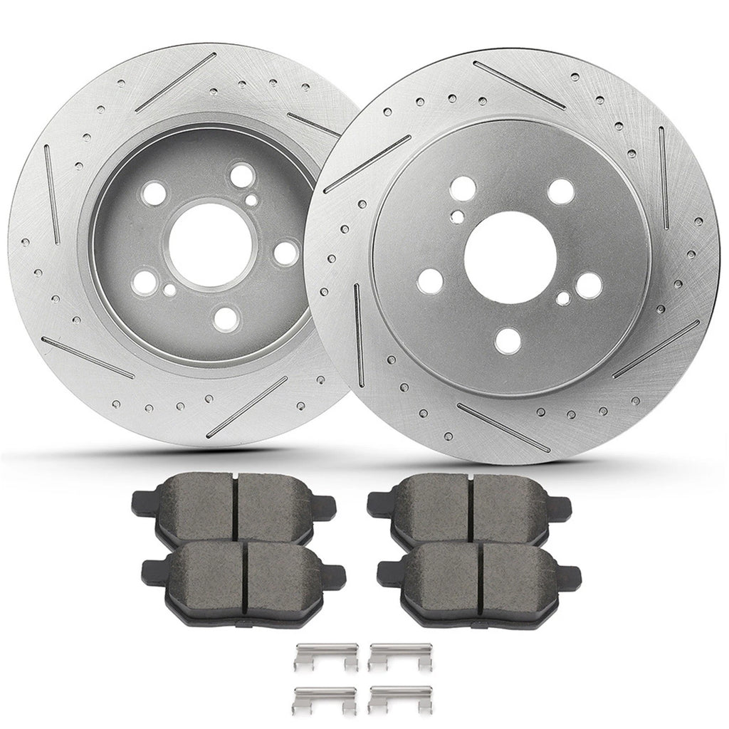 Rear Brake Pads and Rotors for Toyota Corolla (2015–2019)