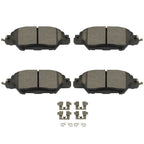 Set of 2 Rear Rotors + Ceramic Brake Pads for Mazda CX-5 (2016–2023)