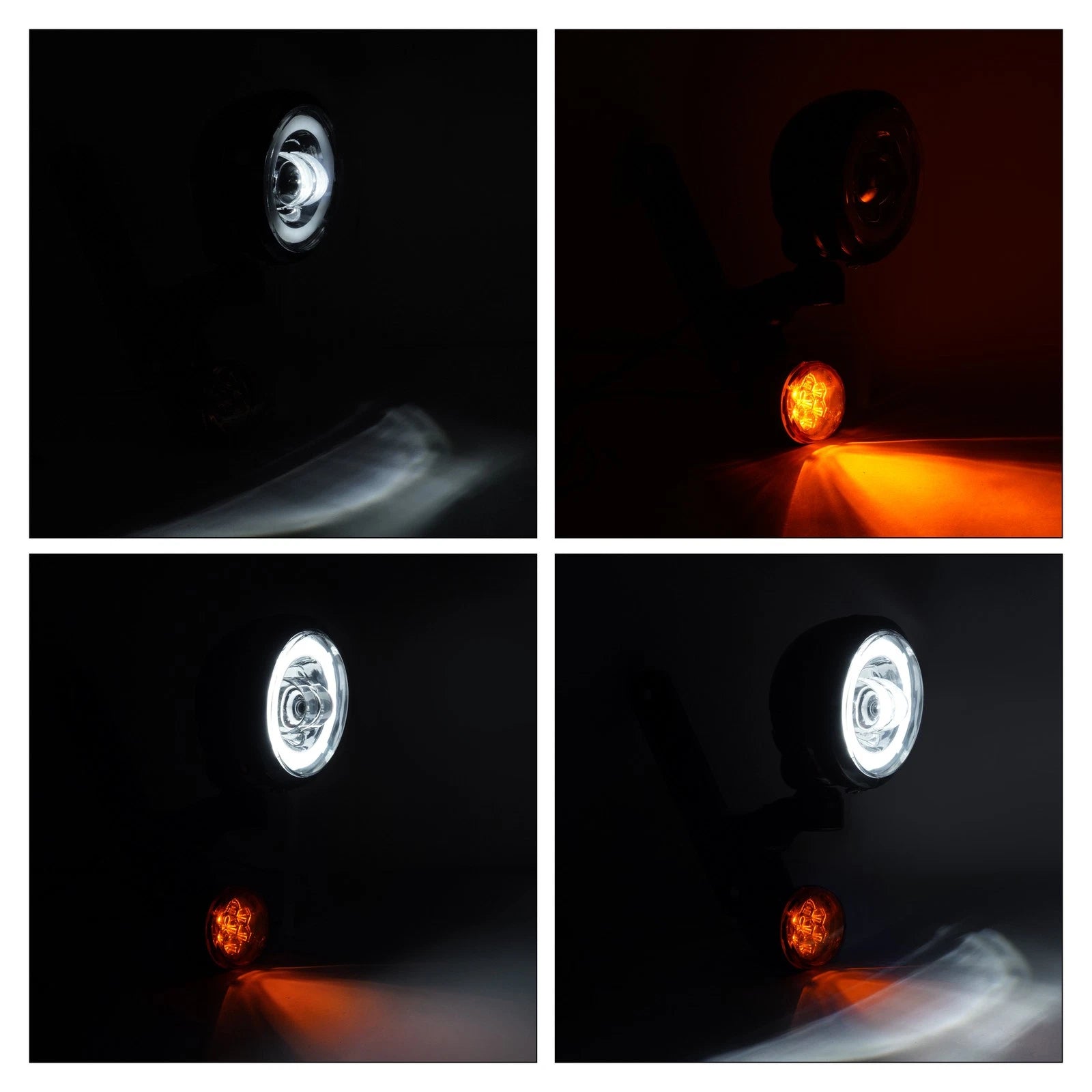 4.5" LED Spot Fog Light Turn Signal for Harley Electra Glide Road King (1994–2024)