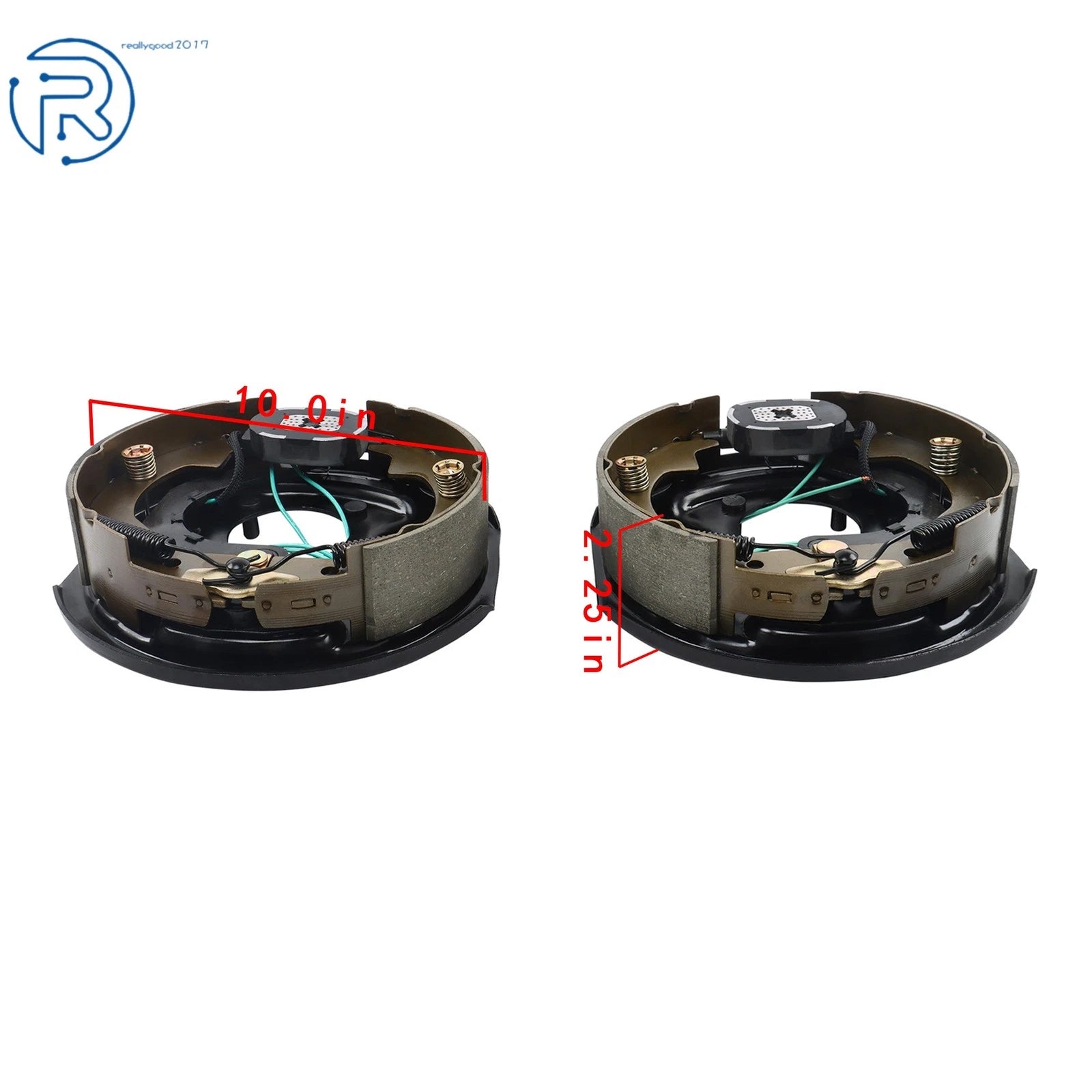 Trailer Drum Kit 5 on 4.5" BC w/ 10"x2-1/4" Electric Brakes for 3500 lbs Axle (LH+RH)