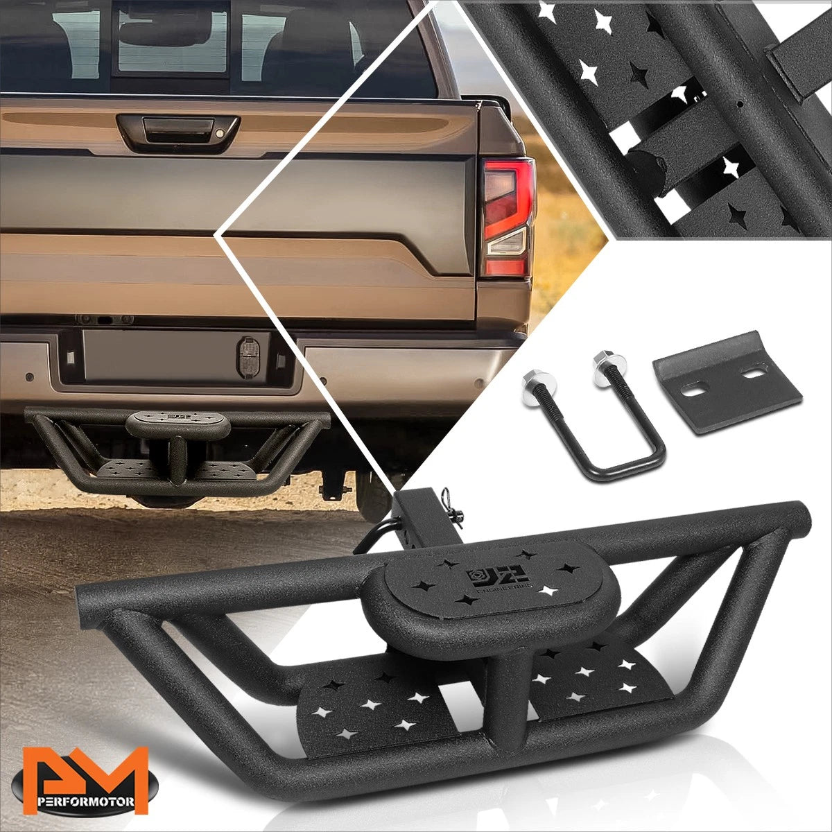 J2 Rear Bumper Towing Hitch Step for 32" Width