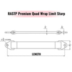 Off-Road Suspension Limit Strap for ATV UTV (10" - 26")