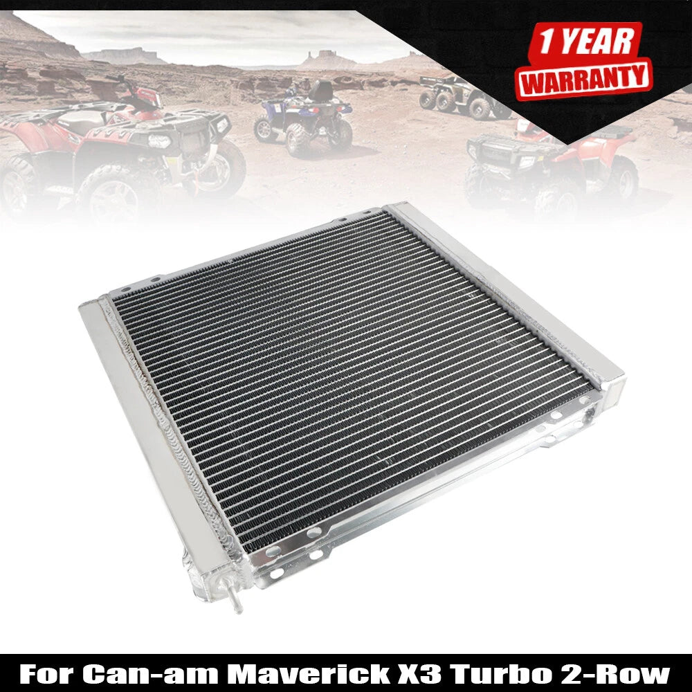 2-Row Aluminum Radiator for Can-Am Maverick X3 Turbo