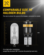 10X LED Light Bulb for Universal Dome Map License Plate (194, 2825, T10)