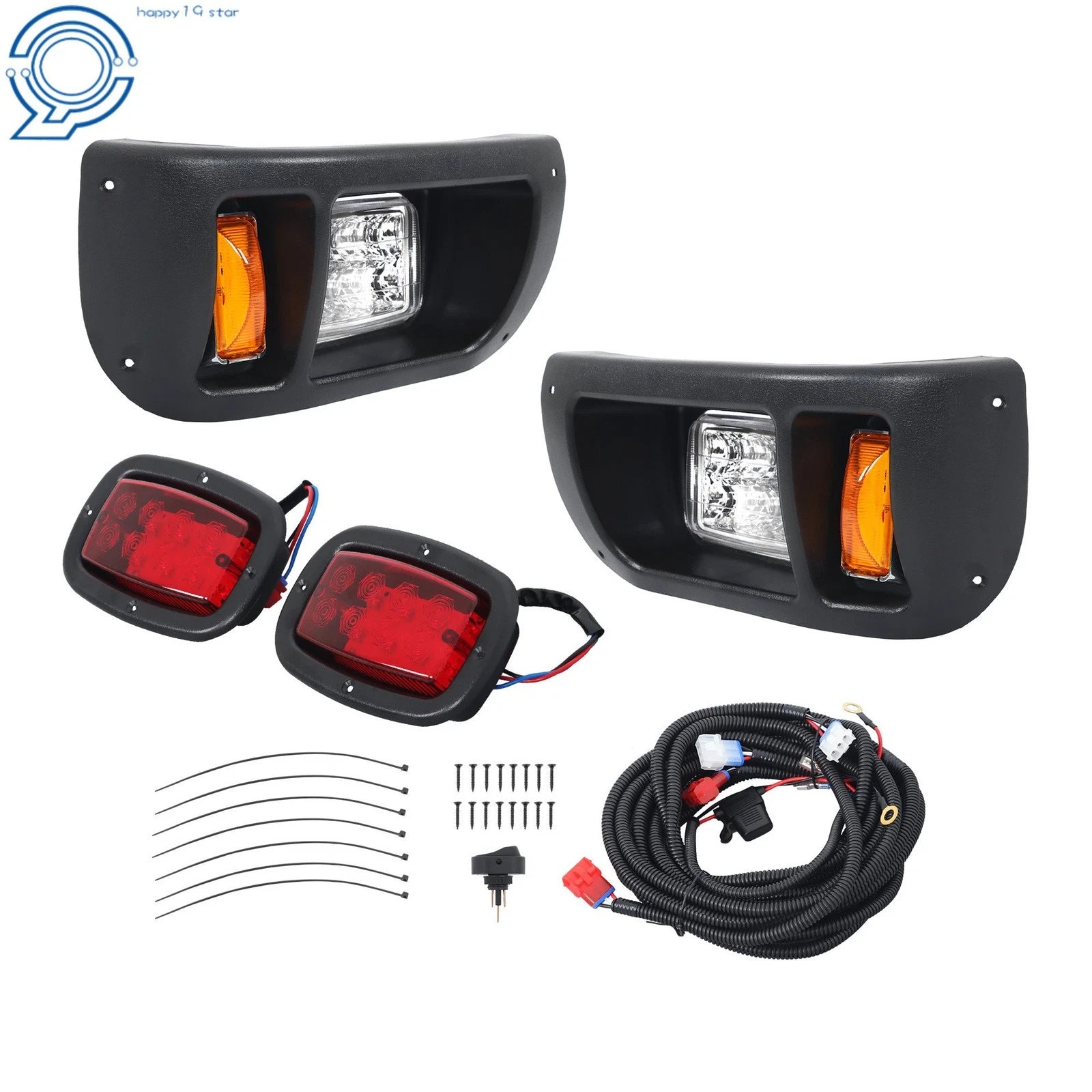 LED Headlights/Tail Lights Kit for Club Car DS (1993-Present)