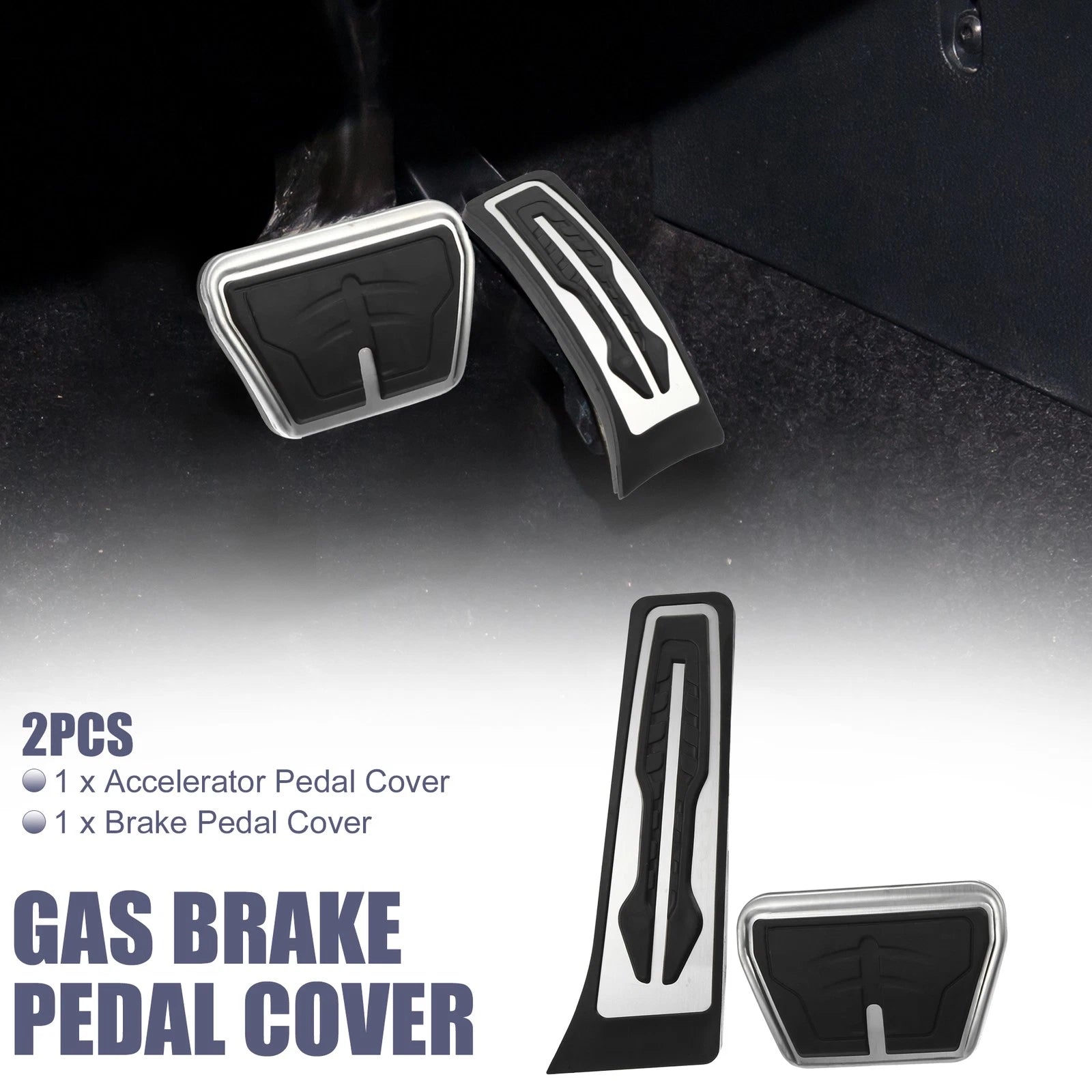 2X Accelerator Pedal & Brake Pedal Cover Set for BMW X3 X4 (2011–2023)