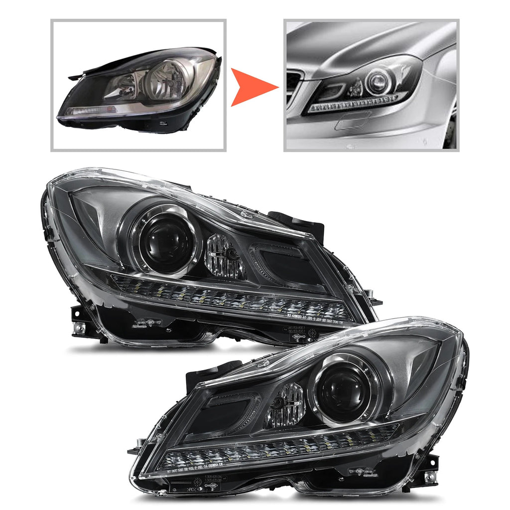 LED Projector Headlight for Mercedes Benz W204 C-Class (2012–2014)