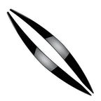 Headlight Eyebrow Eyelids Trim for Ford Focus MK4 (2019–2021) Black