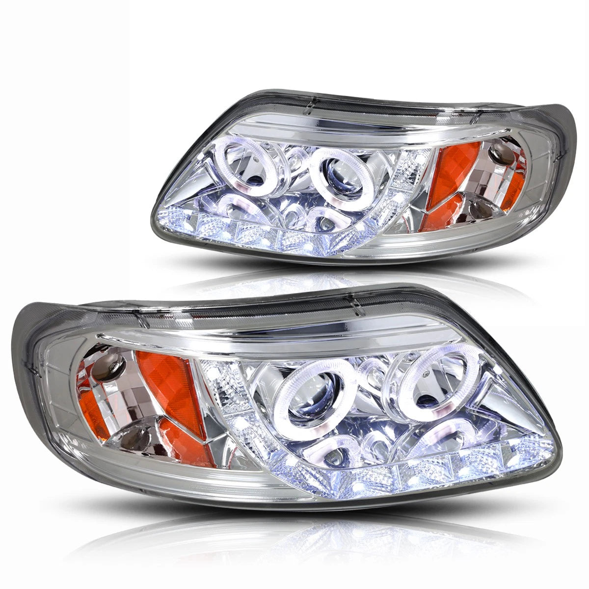 Halo Ring LED Projector Headlight for Ford F150 (1997–2003)