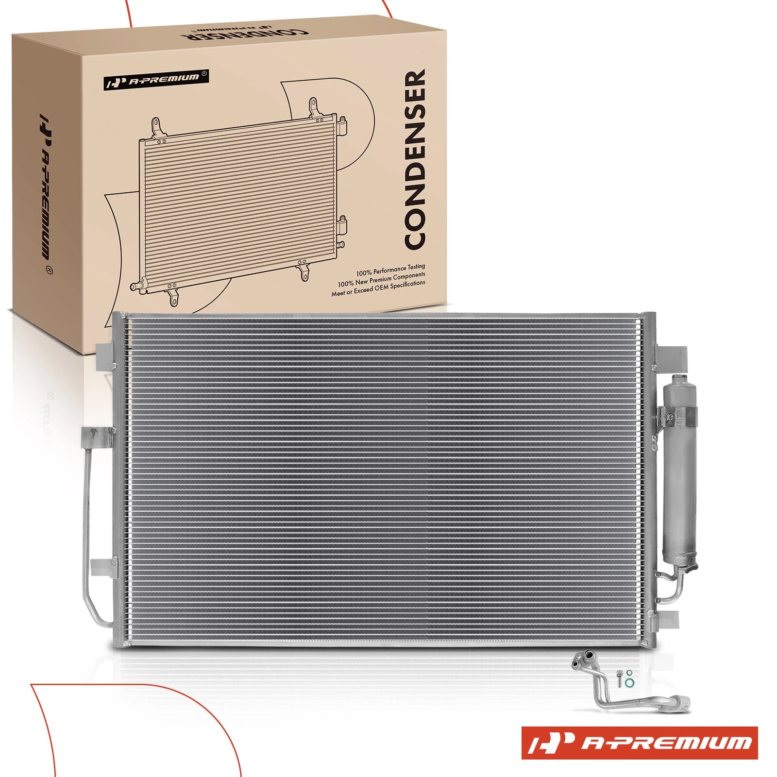 A/C Condenser with Receiver Drier & Bracket for Nissan Altima (2013–2018)