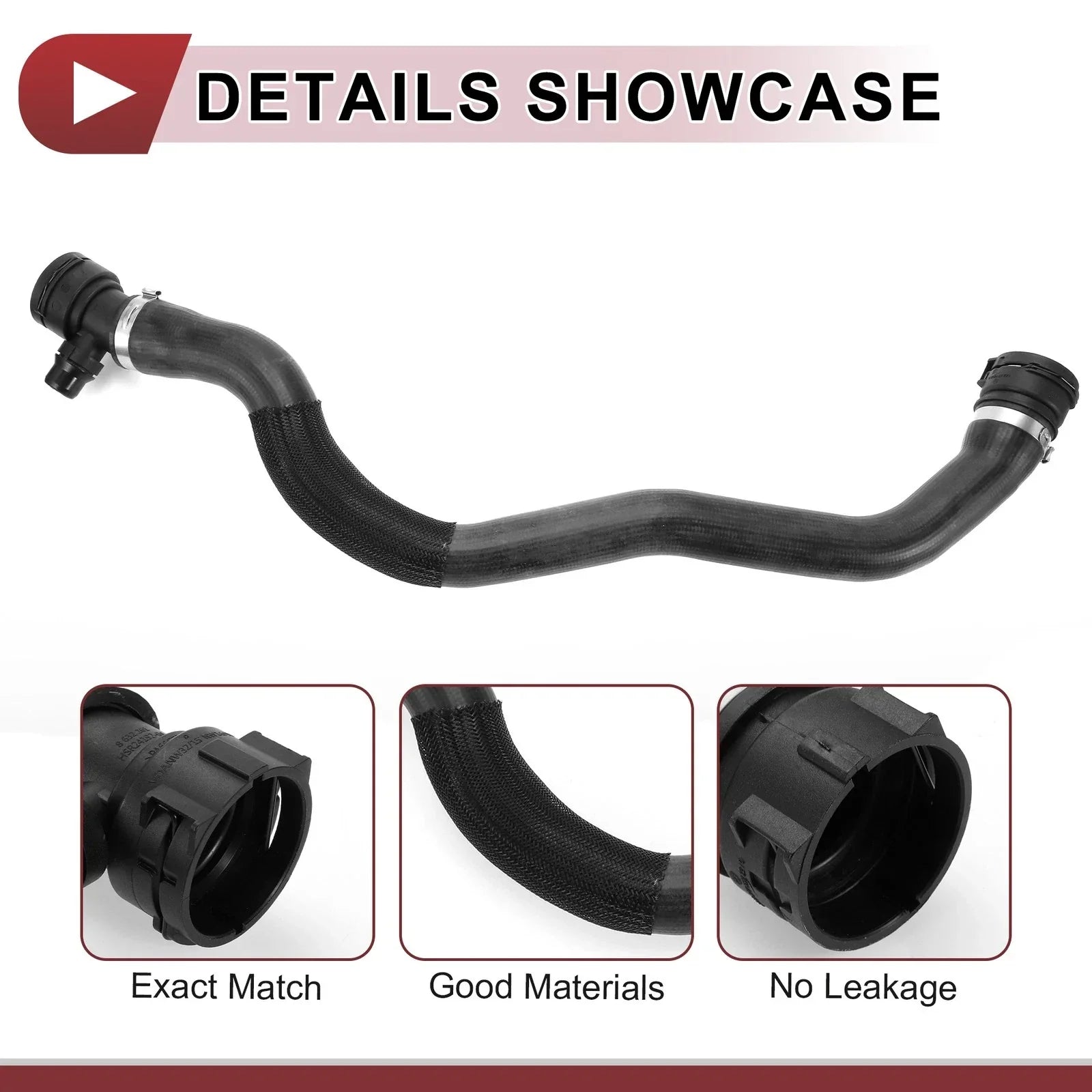 Radiator Coolant Hose 3.0L for BMW 740i xDrive (2017-2019) Rubber