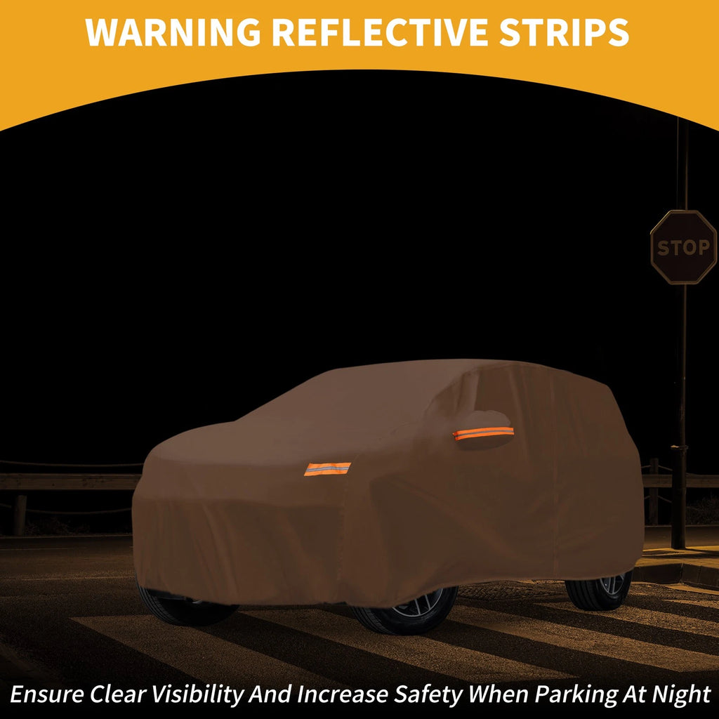 Waterproof Car Cover for Honda Passport (2019–2023) Orange Cotton Zipper