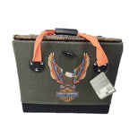 Picnic Basket with Wicker Lid & Handles for Harley-Davidson (Vivid Bar & Shield)