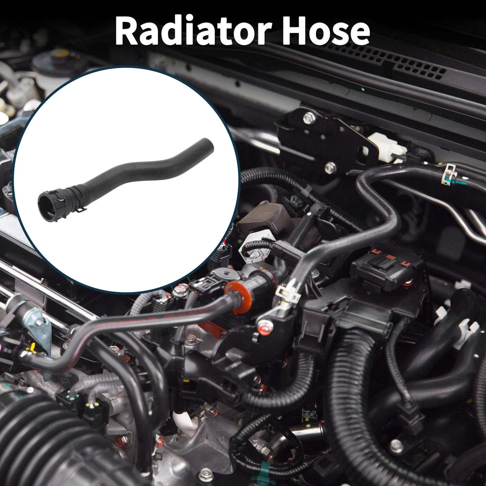 Radiator Hose Coolant Tubes for Volkswagen Golf VI (2013) Rubber Plastic