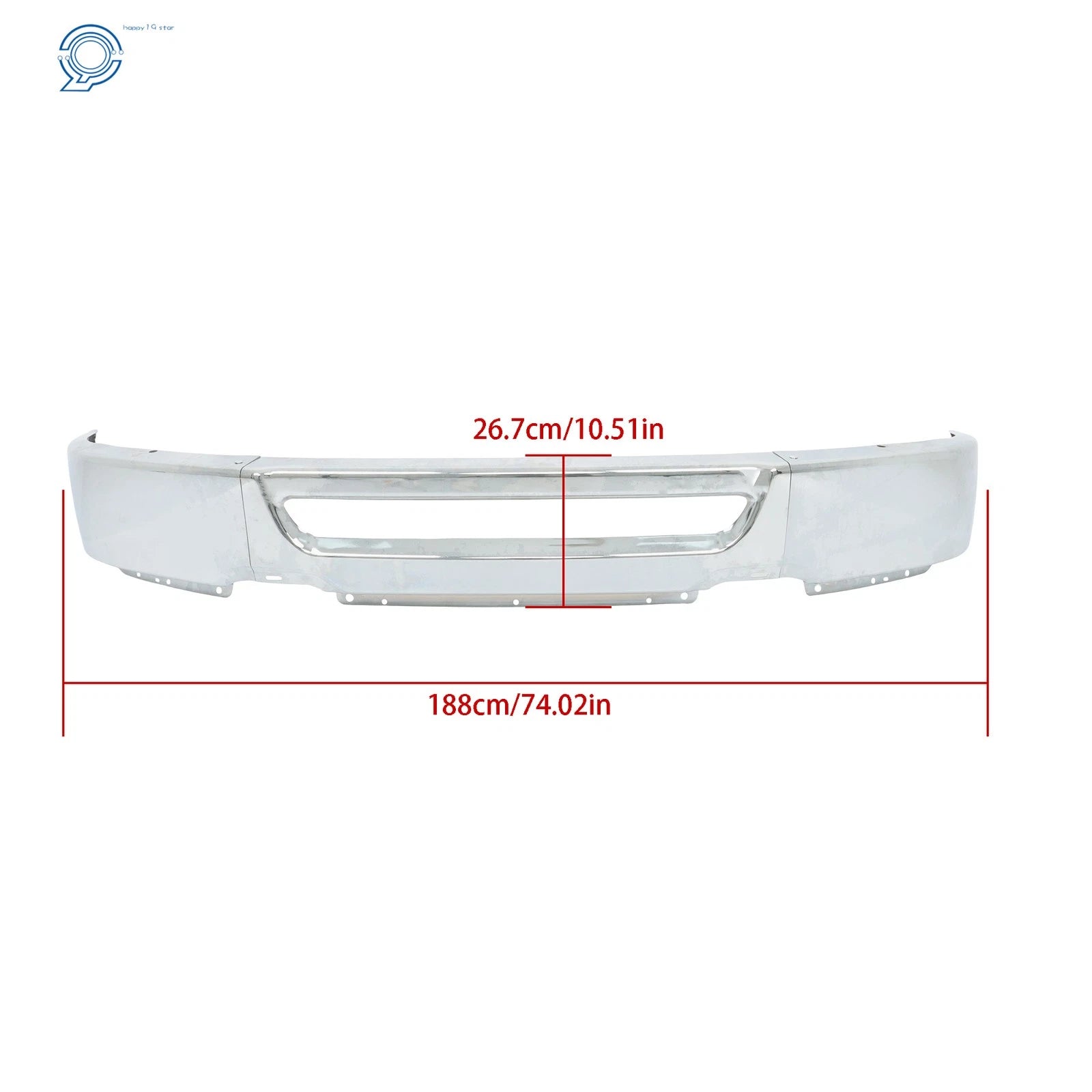 Chrome Front Bumper for F-150 Lincoln Mark LT (2006–2008)