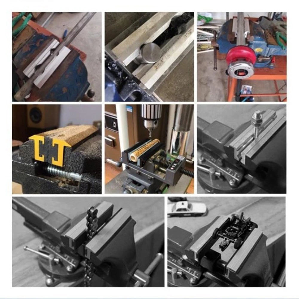 1 Pair Aluminum Alloy V Type Jaw for CNC Milling Vise