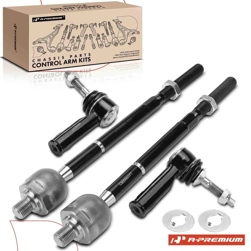 Set of 4 Inner & Outer Side Tie Rods for Ford Explorer (2011–2017)
