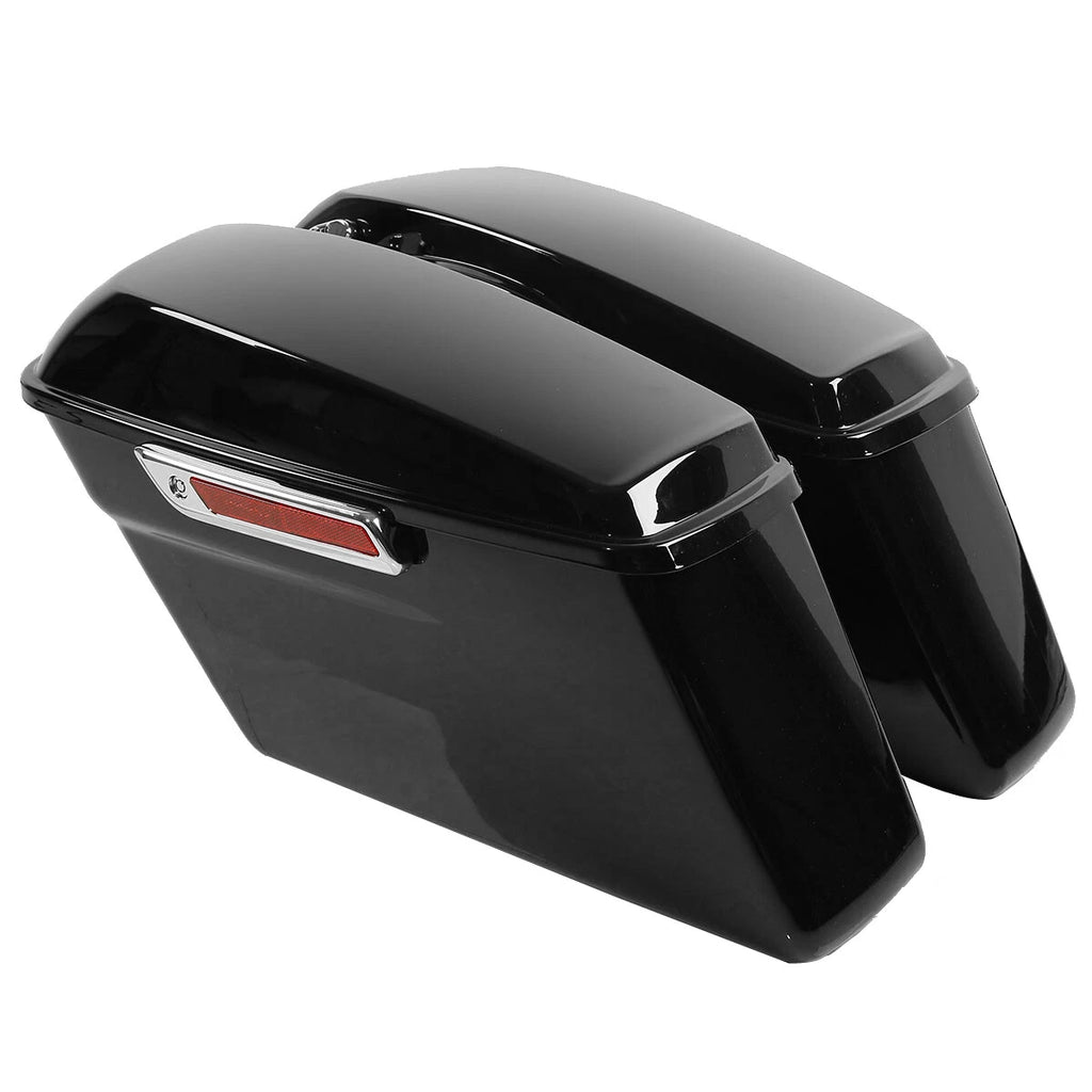 Hard Saddlebags for Harley Touring Street Road Glide (2014–2024) Vivid Black