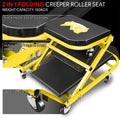 2-in-1 Rolling Creeper for Universal Use (40"x 4.7"x 17.3", 330lbs Capacity)