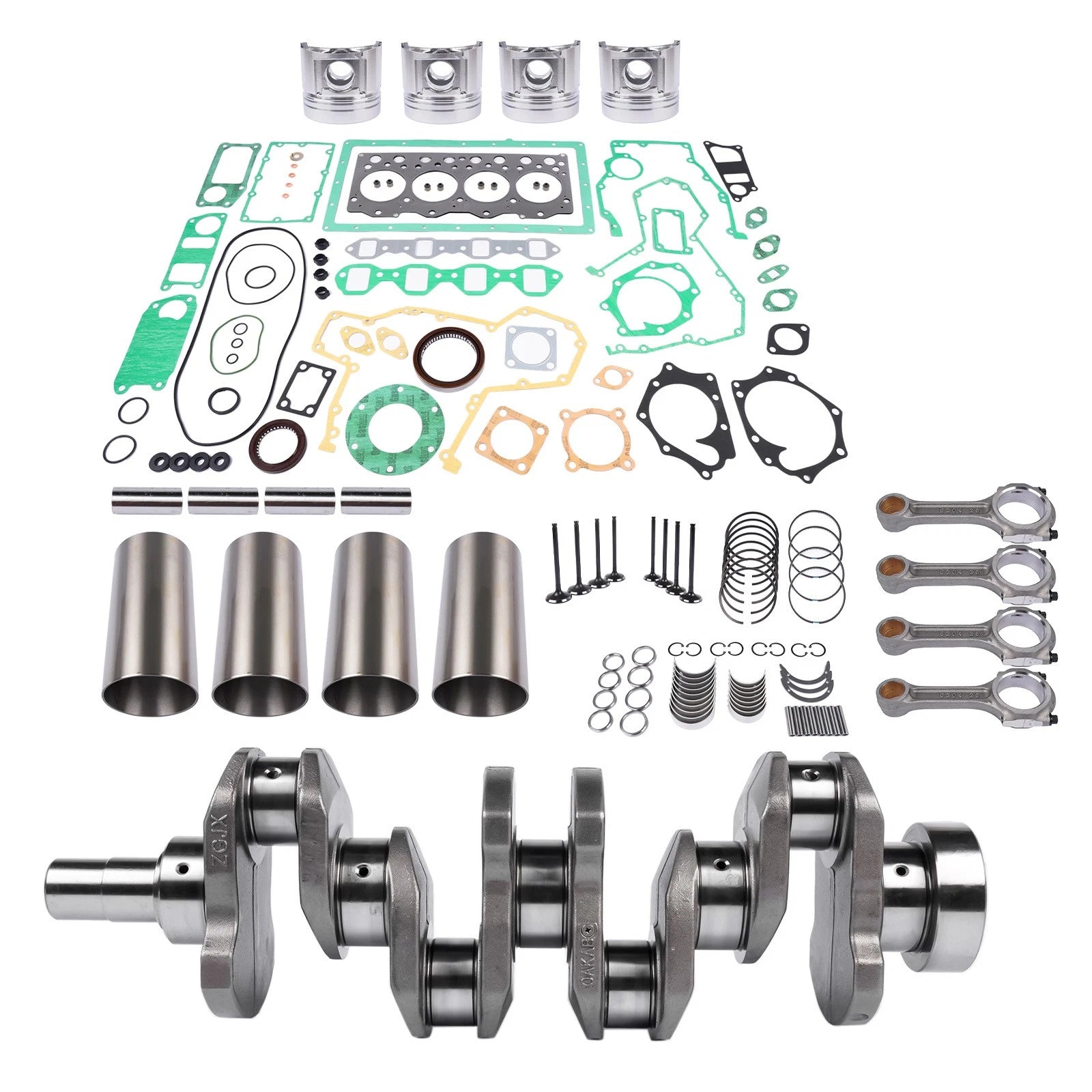 Crankshaft Rod Overhaul Rebuild Kit for Cummins B3.3 (Excavator Loader)