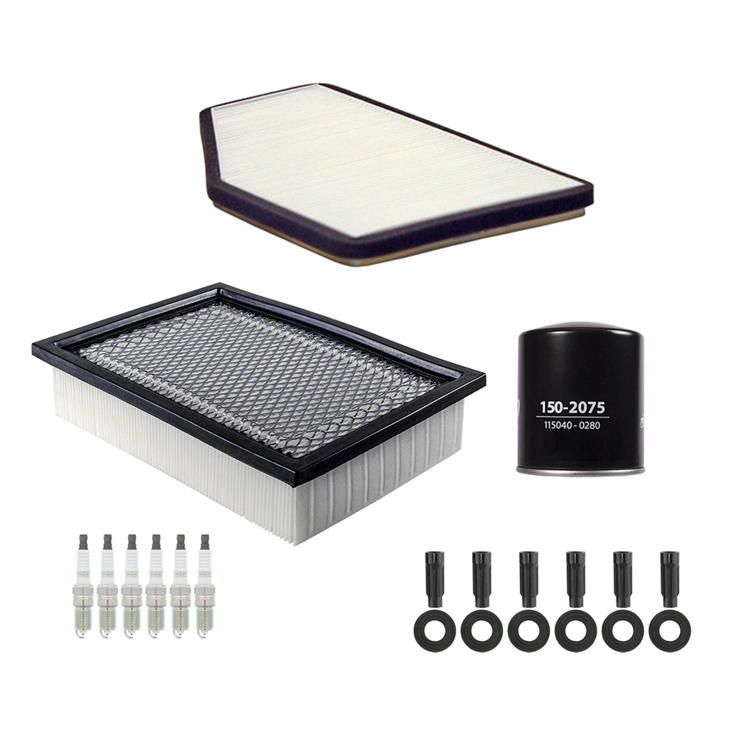 Tune Up Kit with 6 NGK Spark Plugs & Boots for Escape Mariner (2007)