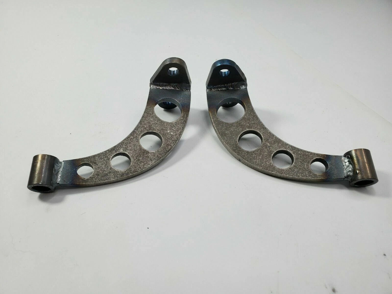 Headlight Stands with Black Dietz Buckets for Custom Steel Frame Mount (Pair)