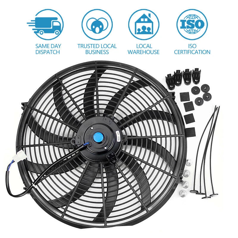 12V 120W 16 Inch Electric Radiator Cooling Fan Universal (2002–2023)