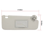 Right Side Sun Visor for Chevrolet Cruze (2016–2017) Gray, 3 Screw Holes