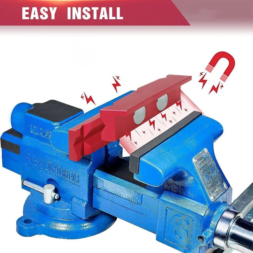 2X Aluminum Vise Jaws for AN Fitting Adapter