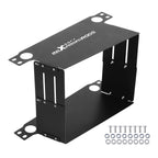 Engine Oil Cooler Airflow Director Kit for Universal (16-30 Row) Black Aluminum