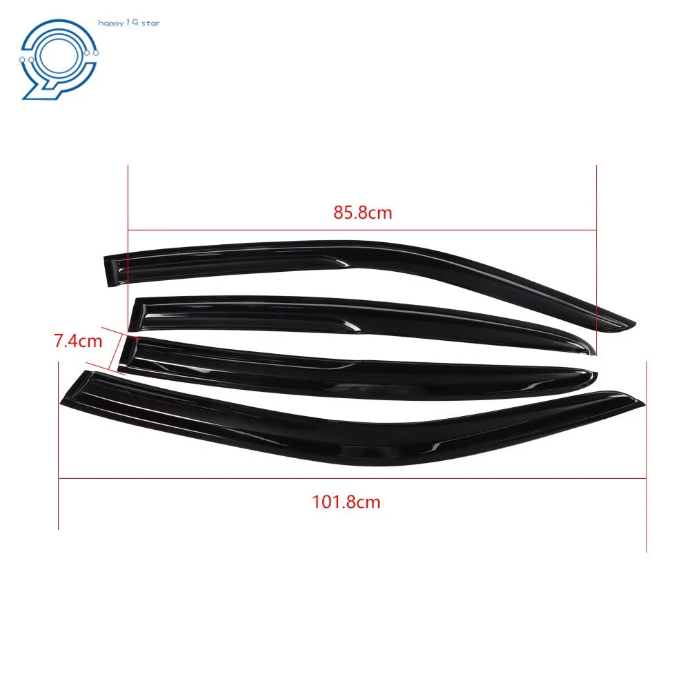 Set of 4 Window Visors for Dodge Charger (2011–2020) Acrylic Rain Guards