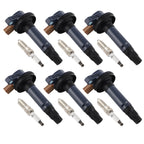 Set of 6 Ignition Coils + 6 Iridium Spark Plugs for Ford F-150 (2011–2016) V6 3.5L