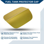 Fuel Tank Door Cap for Volkswagen CC (2019–2021) Fuel Filler Flap Cover Gold Tone