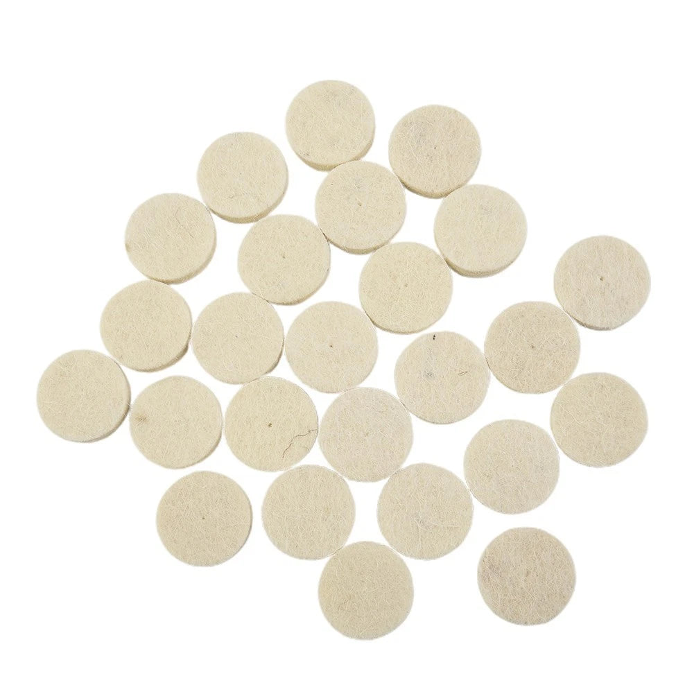 Set of 50 Wool Felt Polishing Buffing Pads with 2 Mandrels for Rotary Tool