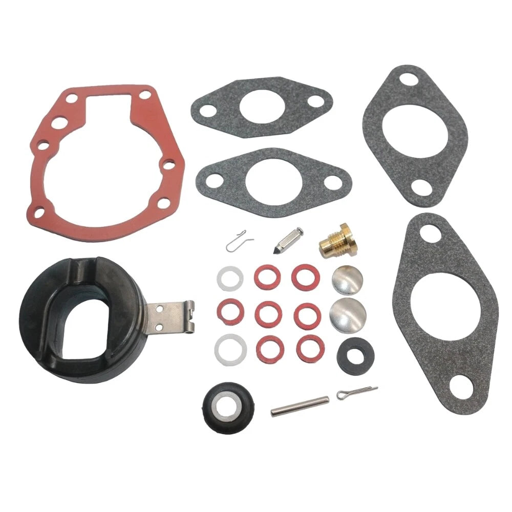 Carburetor Kit w/ Float for Johnson Evinrude 5hp 5.5hp 6hp 7.5hp 10hp 15hp 18hp (N/A)